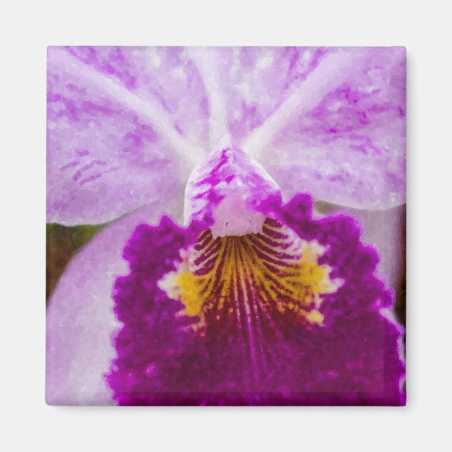 Lila Passion Orchid Magnet (Vorne)