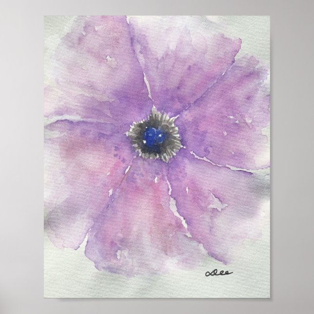 Lila Passion Premium 8 x 10 Leinwand Gloss Poster (Vorne)