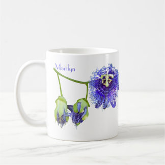 Lila Passionsblumen-Kaffeetasse Kaffeetasse