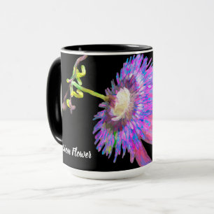 Lila Passionsleidenschaft Blume Tasse