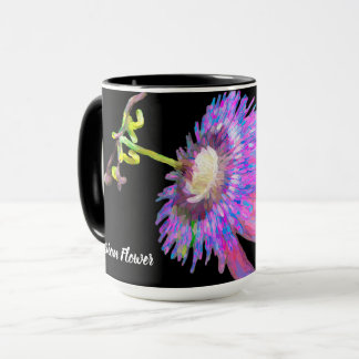 Lila Passionsleidenschaft Blume Tasse