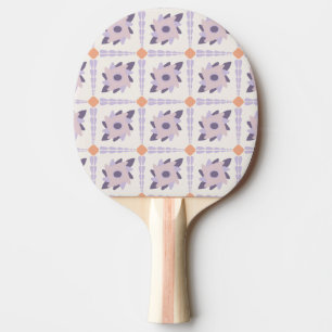 Lila-Pastell-Dekorative bunte Fliese  Tischtennis Schläger