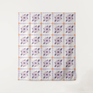 Lila-Pastell-Dekorative bunte Fliese Wandteppich