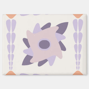 Lila-Pastell-Dekorfliesenmuster Magnet