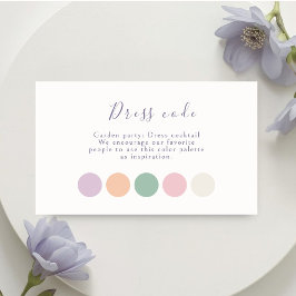 Lila Pastell Florales Skript Hochzeitskleidung Begleitkarte