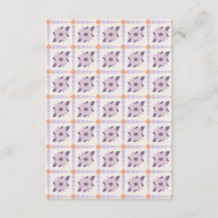 Lila Pastellfliese Begleitkarte