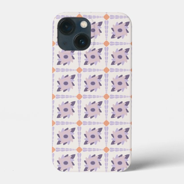 Lila Pastellfliese Case-Mate iPhone Hülle (Rückseite)