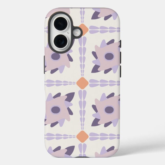 Lila Pastellfliese Case-Mate iPhone Hülle (Rückseite)