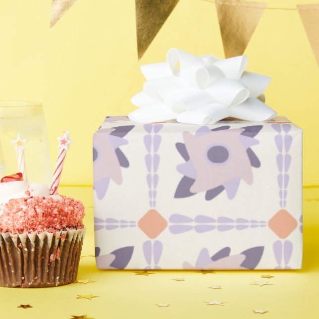 Lila Pastellfliese Geschenkpapier (Geburtstagsparty)