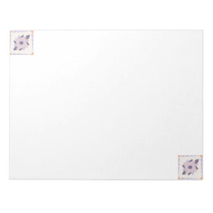 Lila Pastellfliese Notizblock