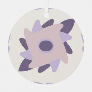 Lila Pastellfliese Ornament Aus Metall