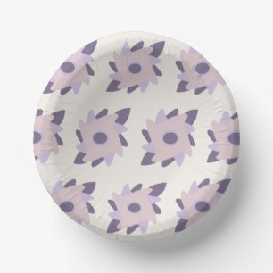 Lila Pastellfliese Pappteller