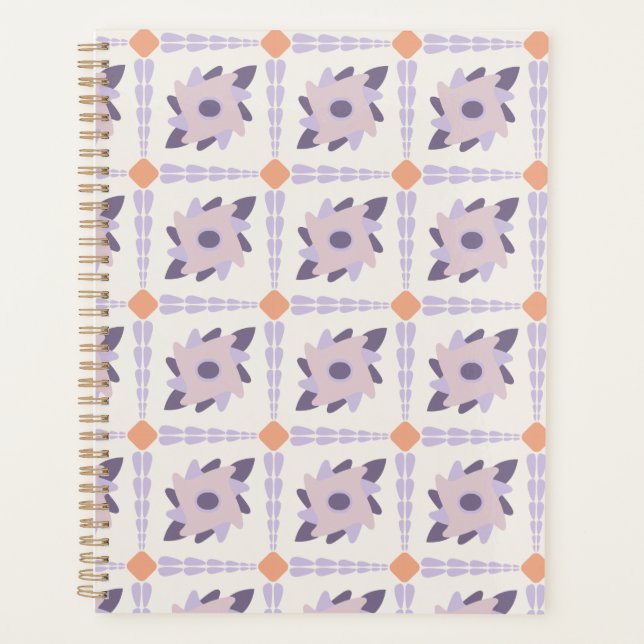 Lila Pastellfliese Planer (Vorderseite)