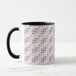 Lila Pastellfliese Tasse