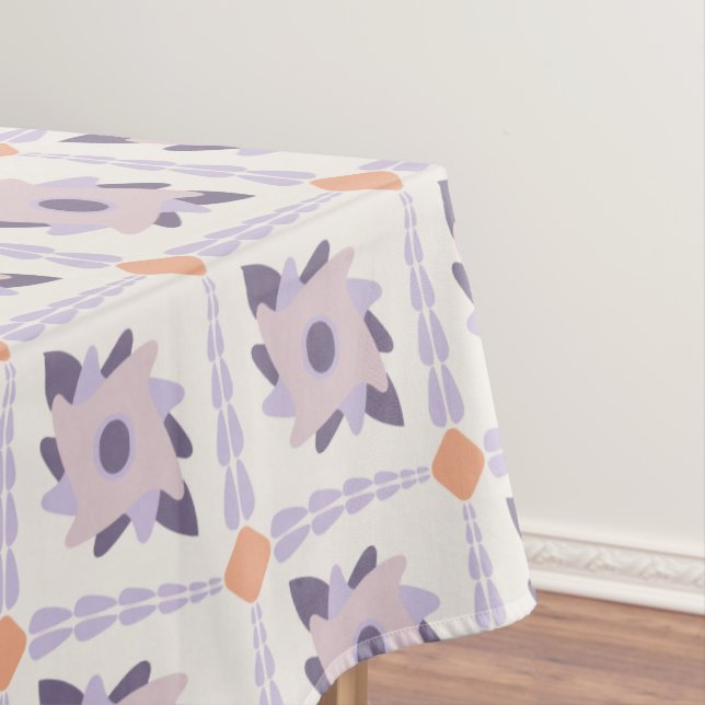 Lila Pastellfliese Tischdecke (Beispiel)
