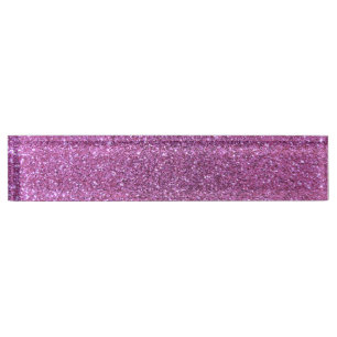Lila PastellGlitter Namensplakette