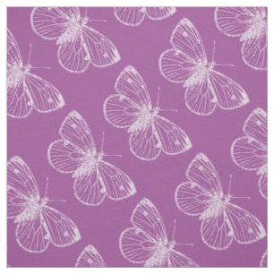 Lila Patina: Schmetterlinge Stoff
