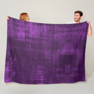 LILA PATTERIUM FLEECEDECKE