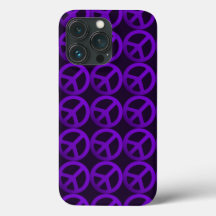 Lila Peace Sign Phone Case