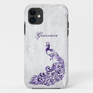Lila Peacock Personalisiert Case-Mate iPhone Case