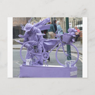 Lila Pedaler Postkarte