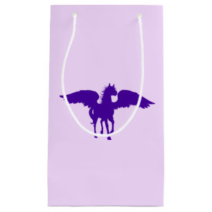Lila Pegasus-Geschenk-Tasche Kleine Geschenktüte
