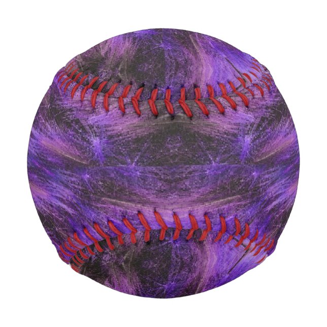 Lila Pelzdruck Baseball (Vorderseite)