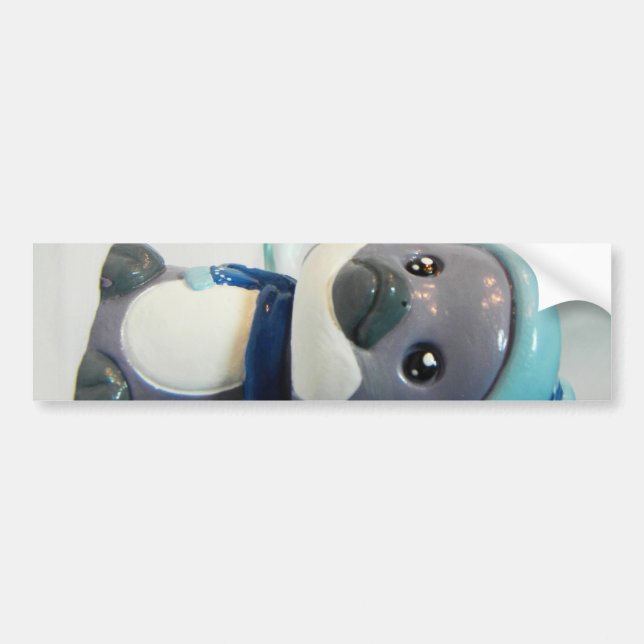 Lila Penguin I Autoaufkleber (Vorne)