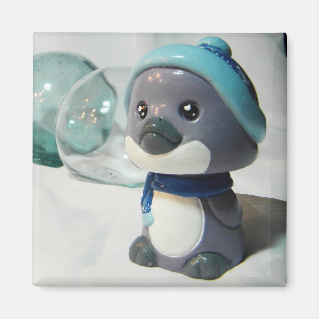 Lila Penguin I Magnet (Vorne)