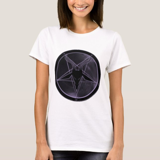 Lila Pentagram T-Shirt (Vorderseite)