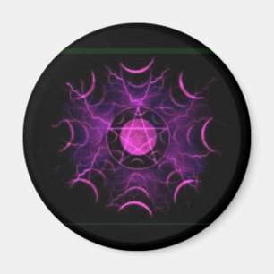 Lila Pentagramm Magnet