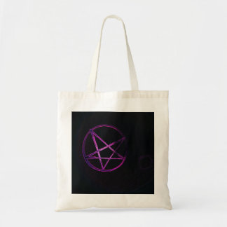 lila Pentagramm Tragetasche
