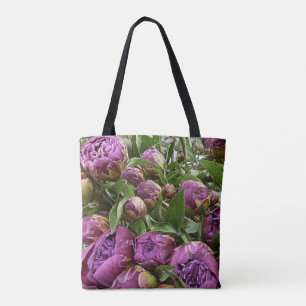 Lila Peonie klassische Taschen-Tasche LK