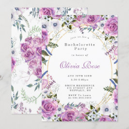 Lila Peony Anemone Junggeselinnen-Abschied