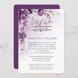 Lila Peony-Empfang nur Einladung