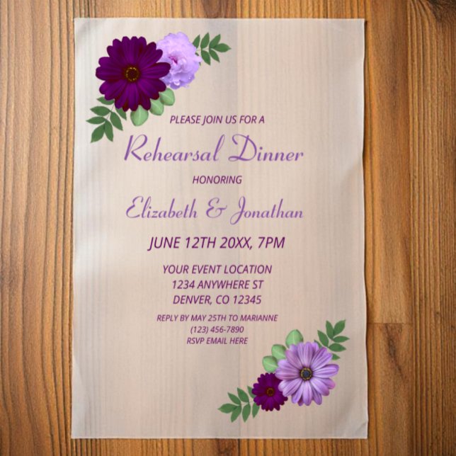 Lila Peony Floral Probe Dinner (Von Creator hochgeladen)