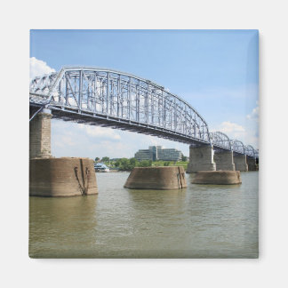 Lila People Bridge-Magnet Magnet