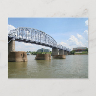 Lila People Bridge Postcard Postkarte