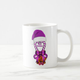 Lila Peppermint Candy Cane Kaffeetasse