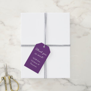 Lila Personalisiert Geschenkanhänger