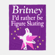 LILA PERSONALISIERTE ABBILDUNG SKATEN BLANKET