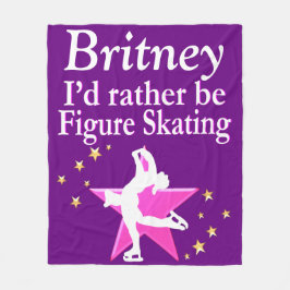 LILA PERSONALISIERTE ABBILDUNG SKATEN BLANKET FLEECEDECKE