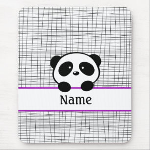 Lila Personalisierte Panda-Maus-Pad Mousepad
