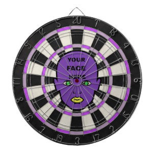 Lila personalisiertes Dartboard – Fügen Sie Ihr Ge Dartscheibe