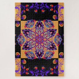 Lila Petal Essenz – Naturinspirierte Blüte Puzzle