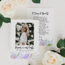 Lila Petalen für immer in unserer Herzgebet-Karte