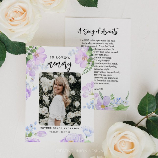 Lila Petalen in der Gedächtniskarte Visitenkarte (Von Creator hochgeladen)