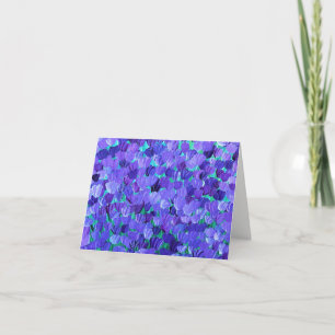 Lila Petalen Karte