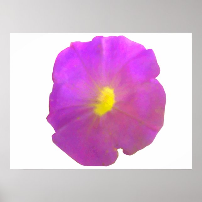 Lila Petunia Poster (Vorne)