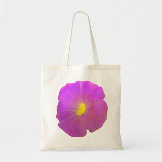 Lila Petunia Tote Bag Tragetasche (Vorne)